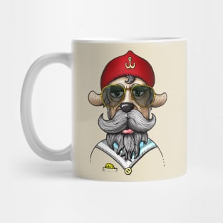 Hipster dog with sunglasses Mug